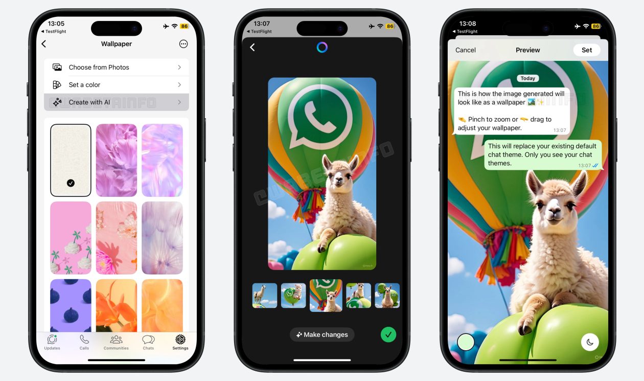 WhatsApp testa ferramenta que usa IA para gerar wallpapers de conversas