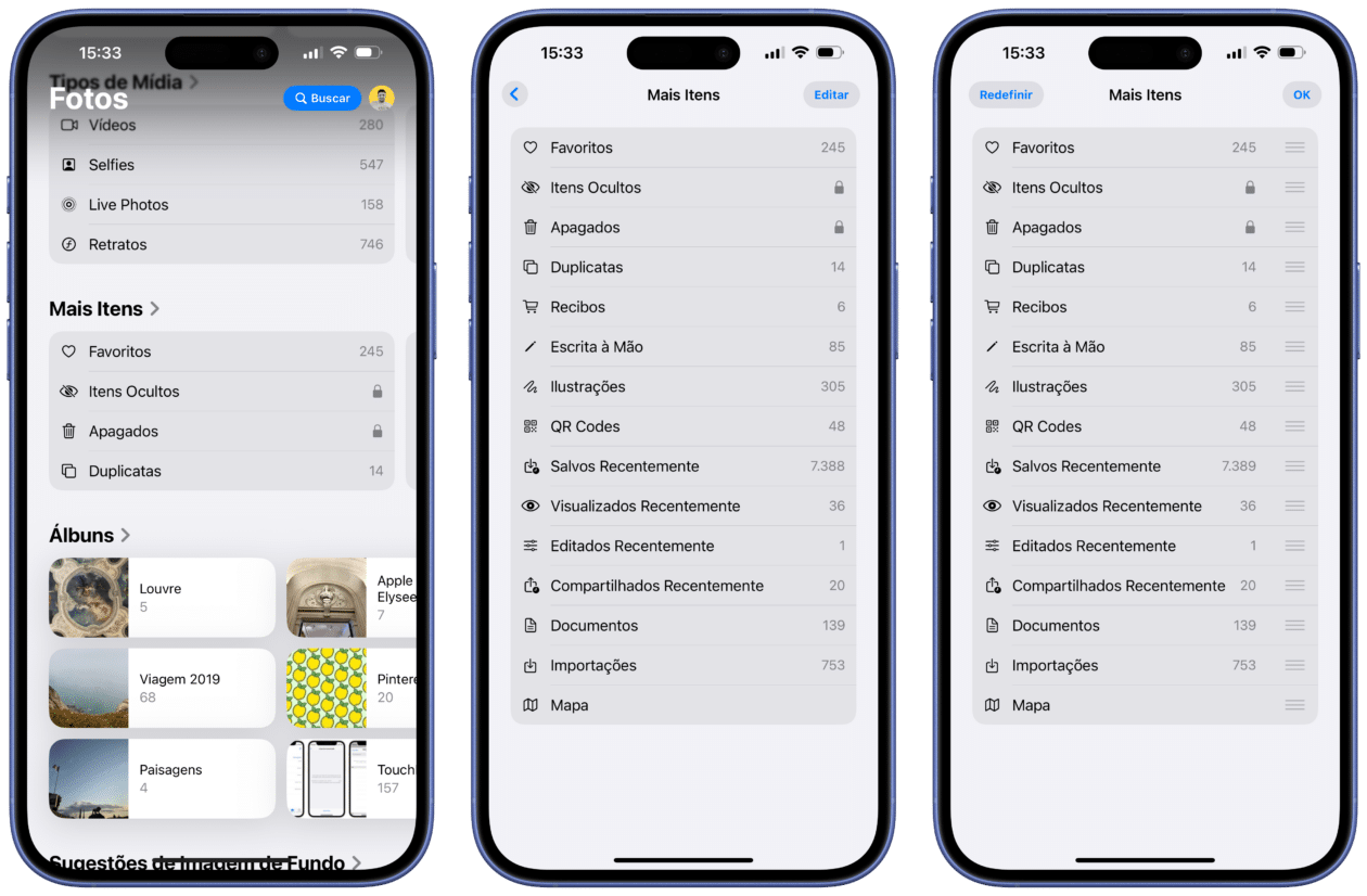 Como reorganizar as seções “Tipos de Mídia” e “Mais Itens” do app Fotos [iPhone, iPad e Mac]