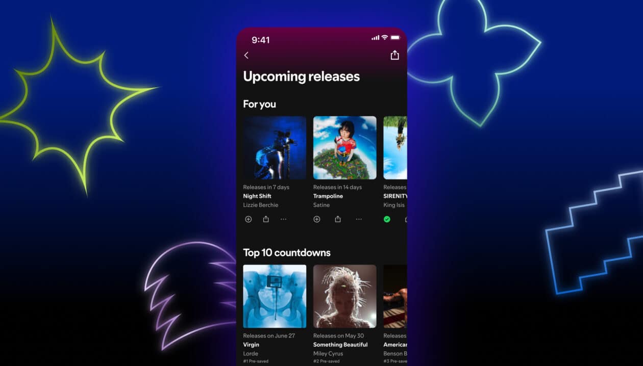 Spotify lança nova tela para destacar os próximos lançamentos