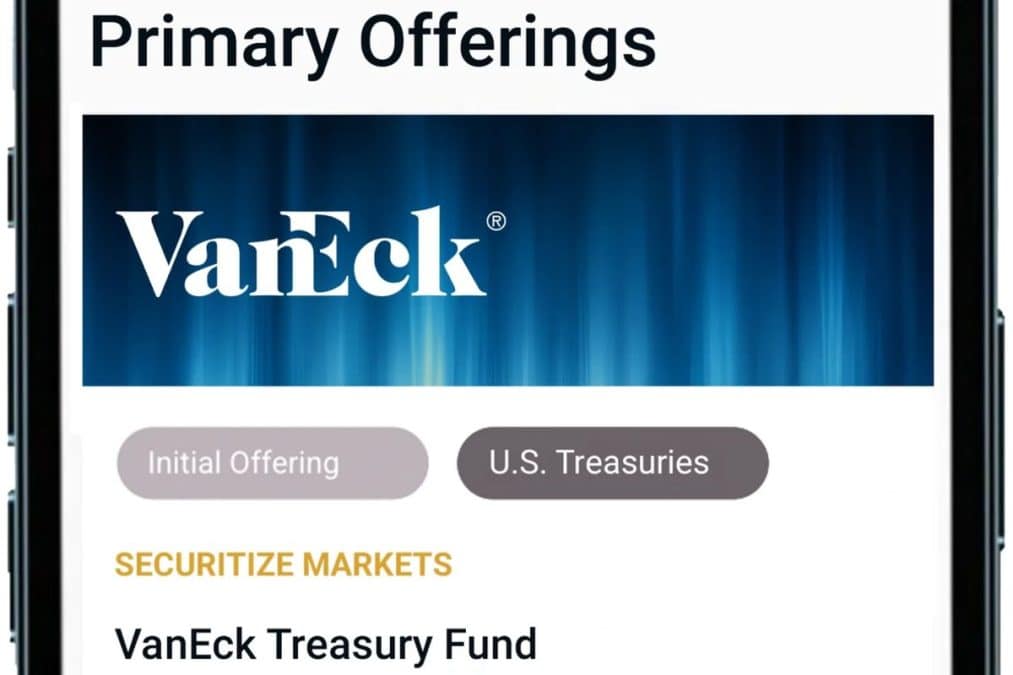 Primeiro fundo tokenizado da VanEck, o VBILL, contará com suporte multichain