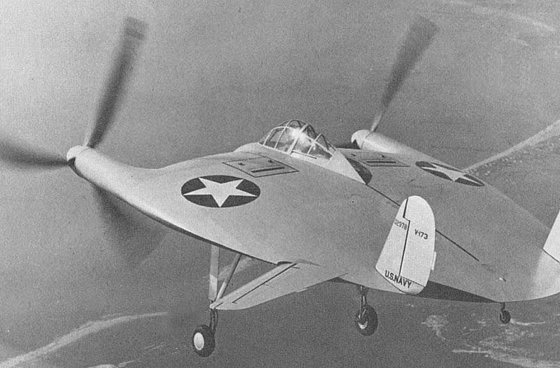 O avião “disco voador” da marinha dos EUA