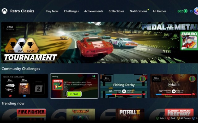Xbox Game Pass recebe linha Retro Classics com mais de 50 games