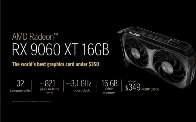 AMD Radeon RX 9600 XT com 16GB é anunciada; veja preço