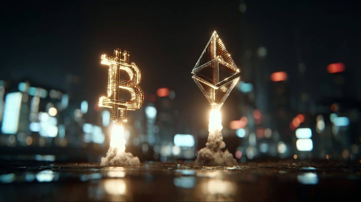 Ethereum sobe 10% e alcança os US$ 2.000 após atualização, Bitcoin bate US$ 100.000