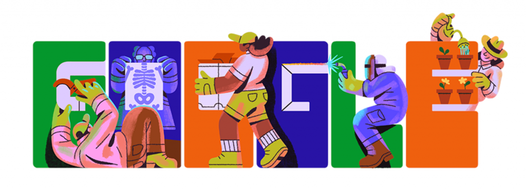 Dia do Trabalho é lembrado pelo Google com doodle