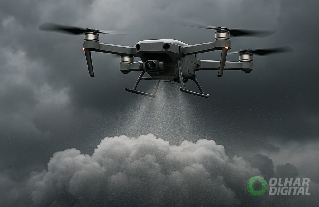 Drones espalham “poção mágica” nas nuvens e enchem 30 piscinas olímpicas de chuva na China