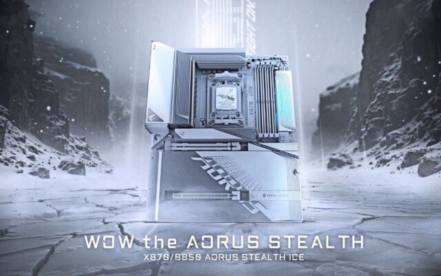 Gigabyte revela novas placas AMD X870 e B850 AORUS Stealth com conectores ocultos