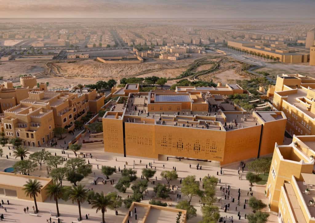 Prédio feito todo de barro está sendo construído na Arábia Saudita