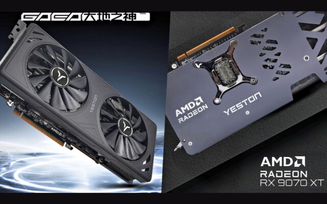 Yeston lança sua Radeon RX 9070 GRE junto com nova variante da RX 9070 XT