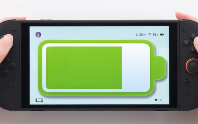 Switch 2 terá modo que limita carga da bateria a 90% para evitar desgaste