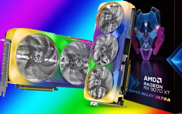 Vastarmor lança Radeon RX 9070 XT Super Alloy Ultra para quem gosta muito de colorido